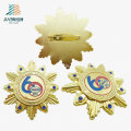 Best Selling Casting Enamel Veitnam Souvenir Gold Metal Brooch Pin Badges